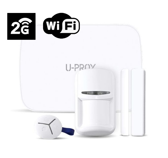 U-Prox MP WiFi S : Kit sistem de alarmă fără fir cu comunicator GSM G2 + Wi-Fi